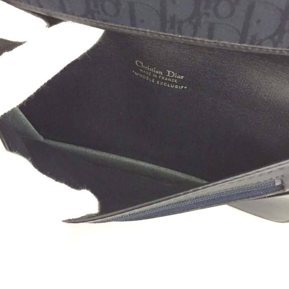 Christian Dior Trotter Canvas Leather Long Bifold Wallet - Picture 6 of 8